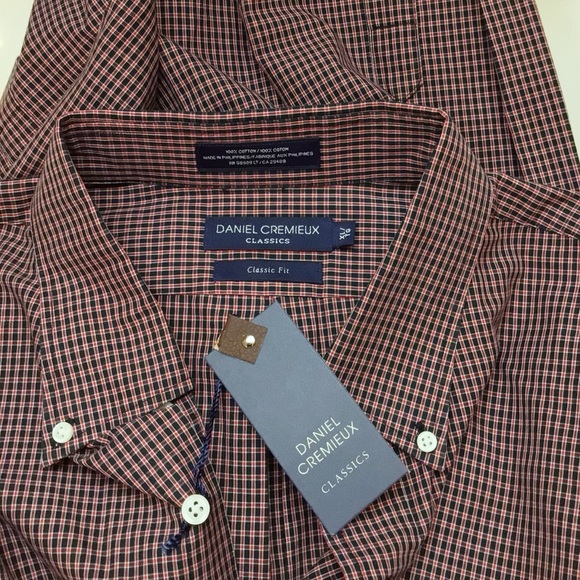 Daniel Cremieux Classic Fit Plaid Button Down Shirt - Picture 3 of 3